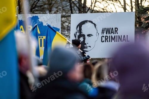 Preview: STAND WITH UKRAINE rally at the Dobele liberation monument to protest war and support Ukraine