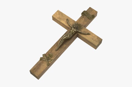 Preview: Vampire Hunter Crucifix with Skull