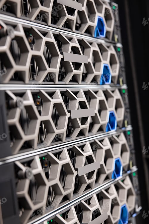 Preview: Virtual Server and Storage Hardware In Large Modern Hyperconverged Datacenter