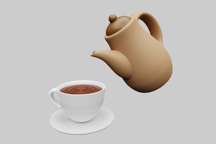 Preview: Pouring tea retail display asset