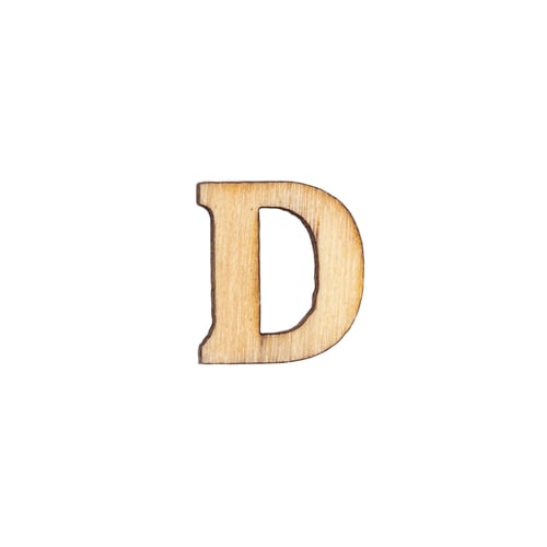 Preview: Wooden letters of English alphabet on white background, top view.