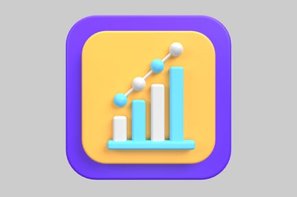 Preview: Growth chart with line graph