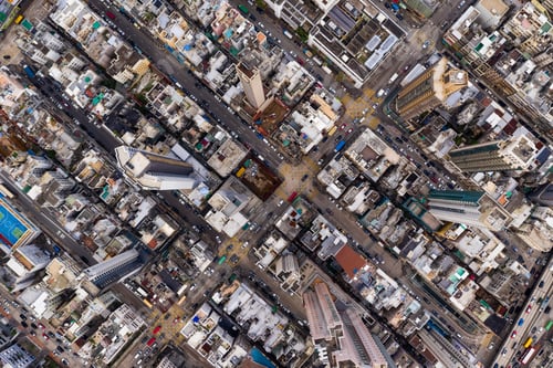 Preview: Kowloon city, Hong Kong 24 September 2018:- Top view of the building block