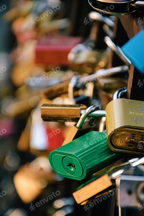 Preview: Love locks on a bridge