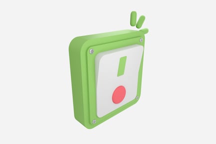 Preview: Power Switch Off 3D Illustration