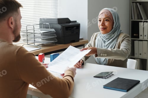 Preview: Muslim Consular Officer Finishing Appointment