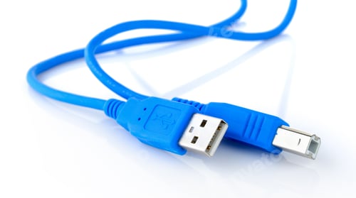 Preview: USB cable isolated on white background