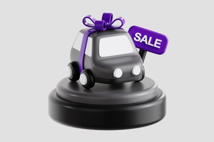 Preview: Car Sale 3D Icon