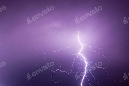 Preview: bolt of light cutting night sky