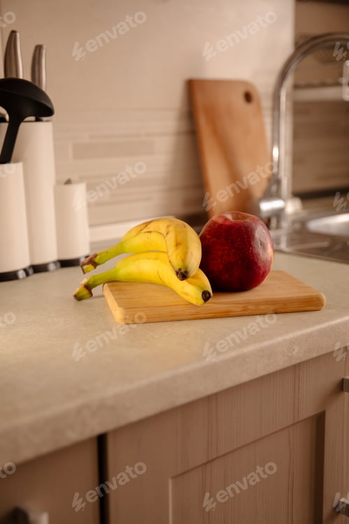 Preview: Kitchen Scene with Bananas and Mixed Fruits