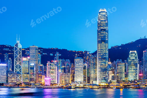 Preview: Hong Kong skyline at night