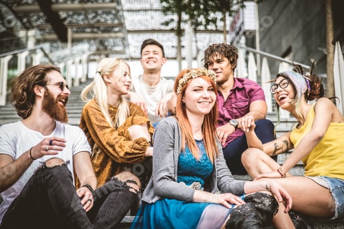 Preview: Friends meeting outdoors