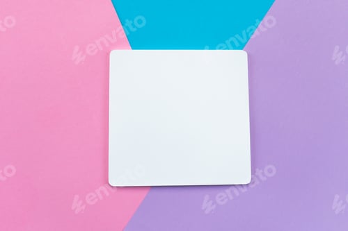 Preview: Blue pink purple geometric abstract background, place for text