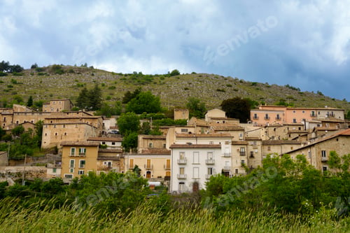 Preview: Calascio, medieval village in the Gran Sasso Natural Park, Abruzzi