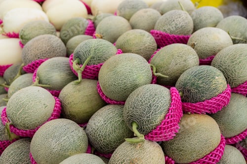Preview: Honey melon sell in the fruit store in the market