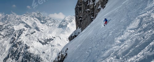 Aperçu: France, Les Contamines, ski mountaineering, downhill