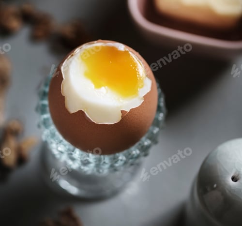 Preview: Soft boiled egg food photography recipe idea