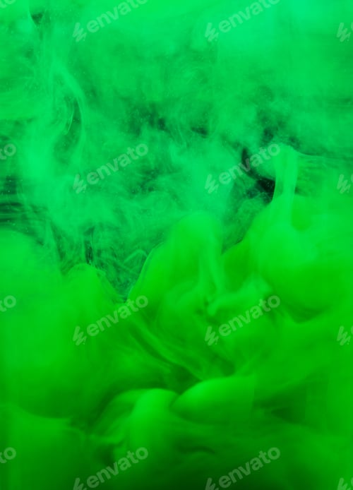 Preview: Spray of green colors.