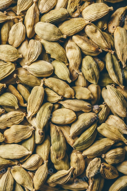 Preview: Pods of Green Cardamom.