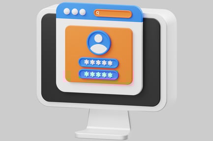 Vorschau: Computerbildschirm mit einem Popup-Fenster