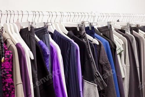 Preview: Clothes on handers in store