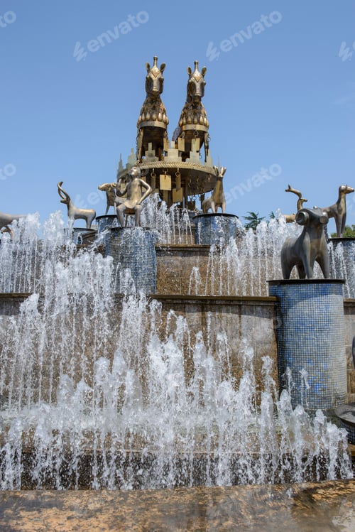 Preview: Colchis Fountain in Kutaisi, Georgia The David Aghmashenebeli Square,. Kutaisi, Imereti, Georgia.
