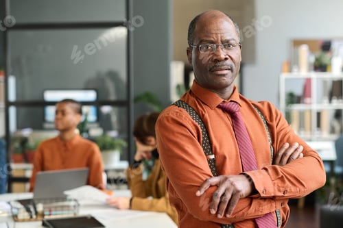 Preview: Portrait of Confident Senior Businessman in Office