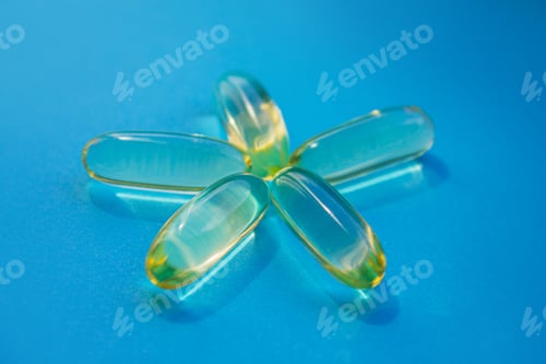 Preview: Vitamin E capsules in the form of the sun.