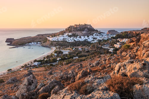 Preview: Lindos Castle and village, Greece