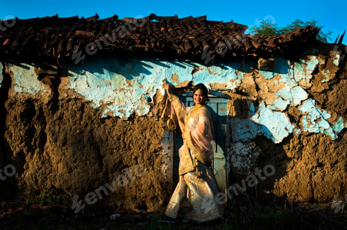 Preview: Beautiful Indian bride in village