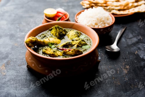 Preview: Palak or spinach Chicken or Murg Saagwala is an Indian non-vegetarian recipe