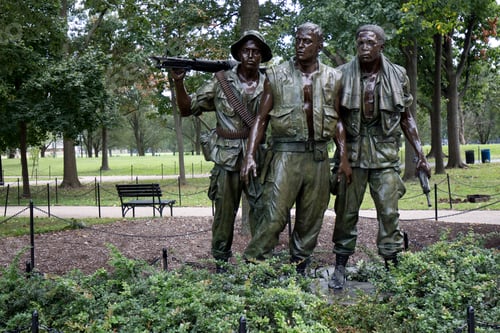 Preview: Vietnam veteran memorial monument in Washington in United States of America
