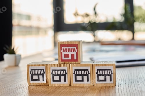 Preview: Entrepreneurial heights: wooden block store
