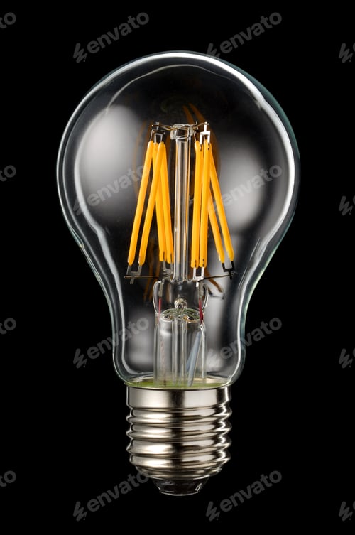 Preview: LED filament on black