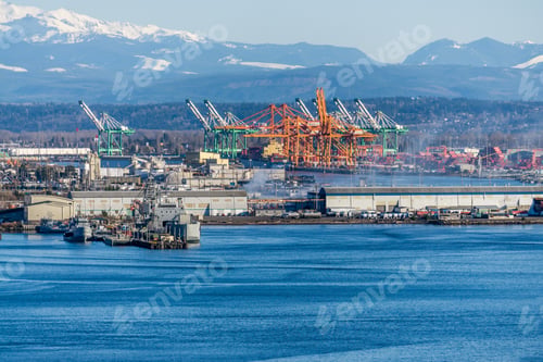 Preview: A View Of The Port Of Tacoma.