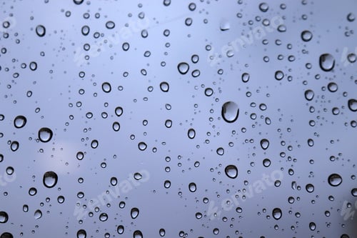 Preview: close up of water drops on the window