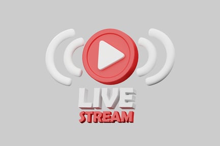 Preview: Live stream red icon with wifi