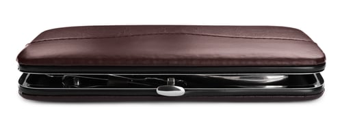 Preview: Stylish case with manicure set isolated on white