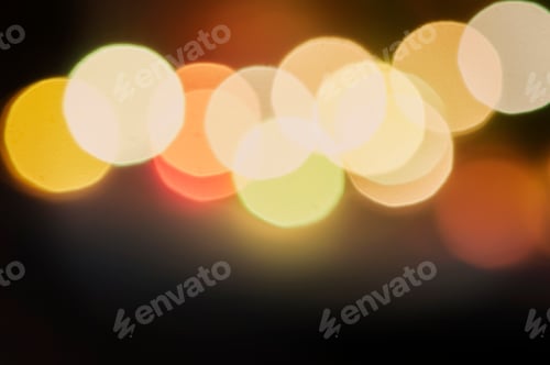 Preview: Christmas card with lights and vintage background