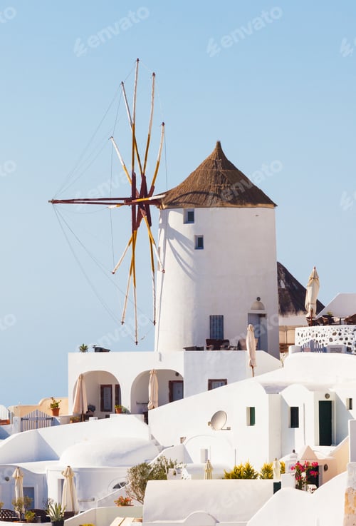 Preview: Windmill in Oia, Santorini.