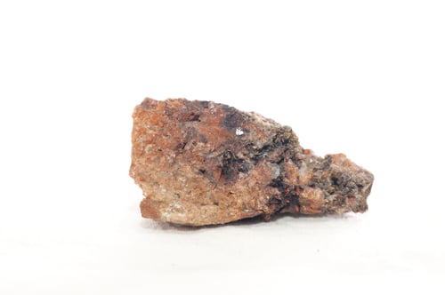 Preview: Eosphorite rock in siderite isolated on a white background