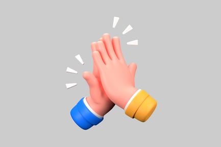 Preview: Clapping hands cartoon