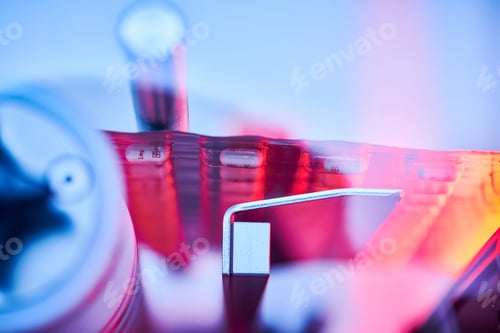 Preview: Tablet casing being manufacturered on a rolling belt machine for medical research