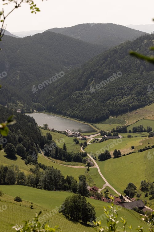 Preview: mountain landscape alps alpine landscpe photographed in summer