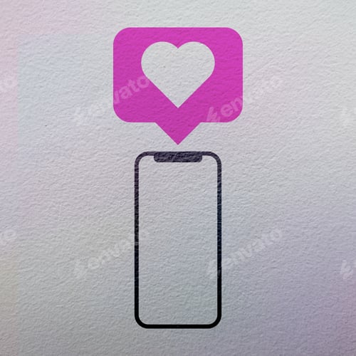 Preview: Like notifications on textured background