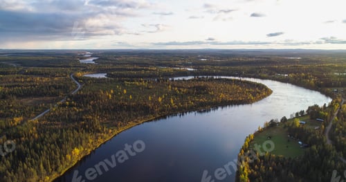 Preview: River in foliage forest 01