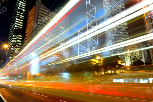 Preview: traffic in city at night