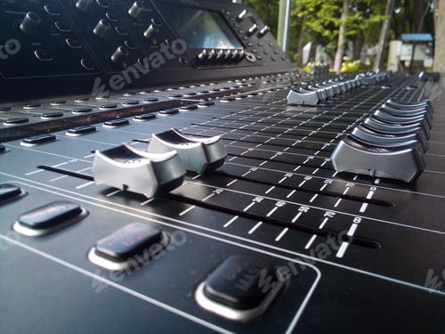 Preview: Professional sound engineer console