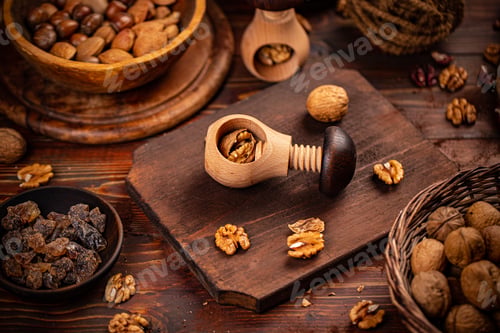 Preview: Freshly cracked walnut