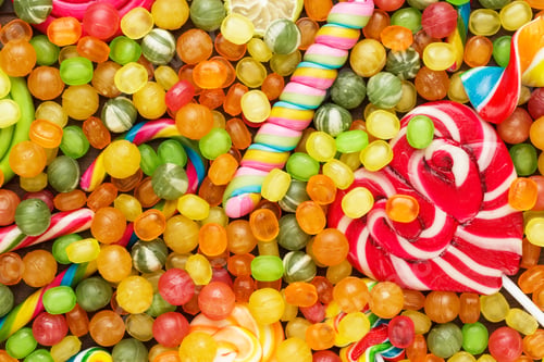 Preview: Different Colorful Sweets And Lollipops